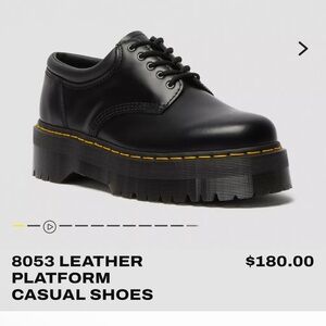 Dr. Martens Black Leather Lace-Up Shoes